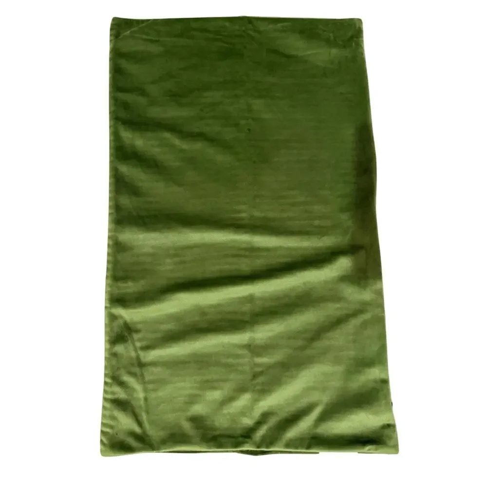 Lillian August Home Ribbed Velvet 15x22 Two Pillow Covers Set| Olive Green